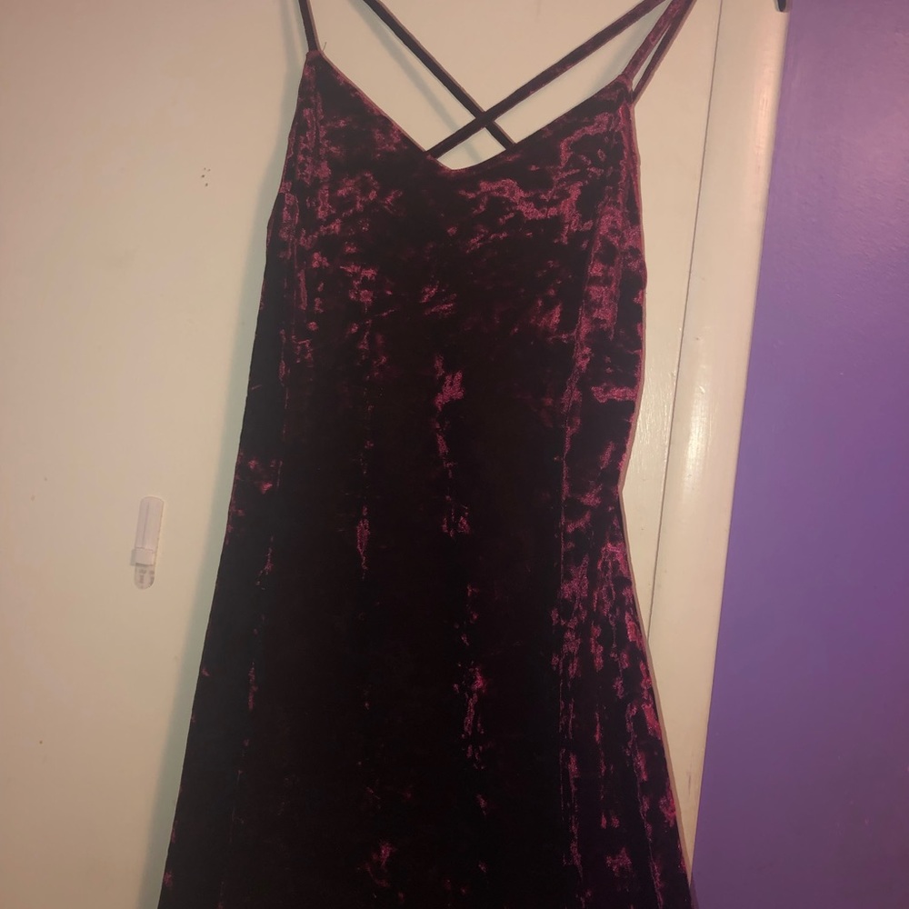 Red velvet Arizona dress